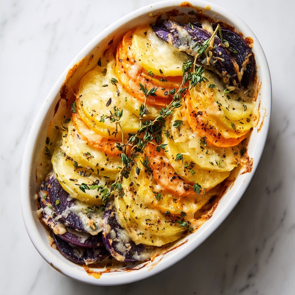 Cheesy Root Vegetable Gratin Recipe - Recipe Image