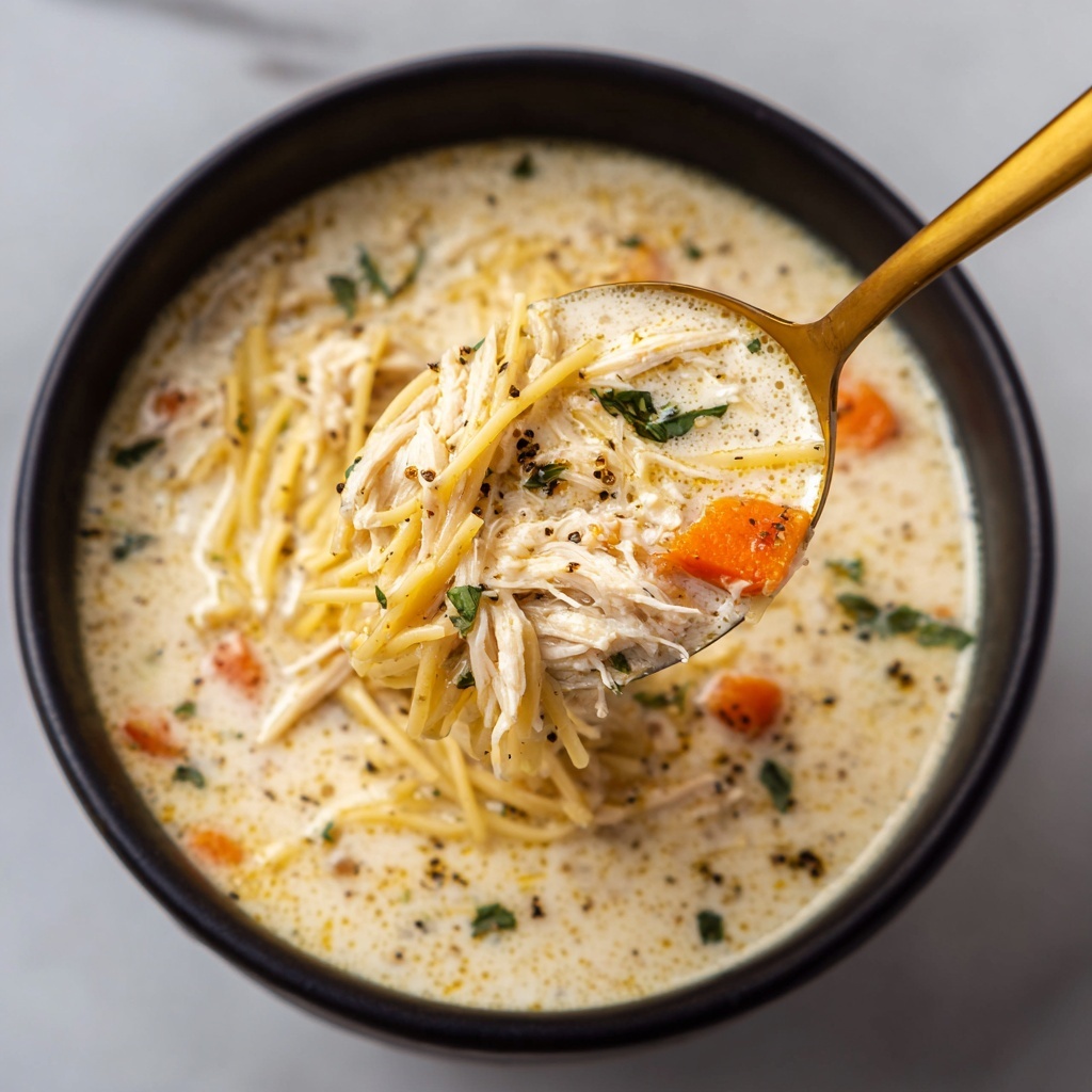 Creamy Chicken Alfredo Soup Recipe - Recipe Image