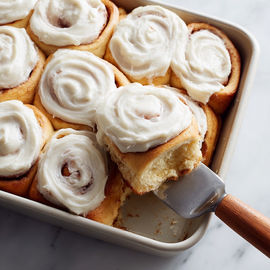 Homemade Cinnamon Rolls with Maple Cream Cheese Frosting Recipe - Recipe Image