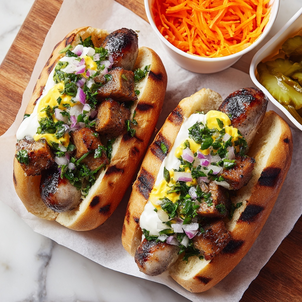 Mardi Gras Beef Sausage Sandwiches Recipe - Recipe Image