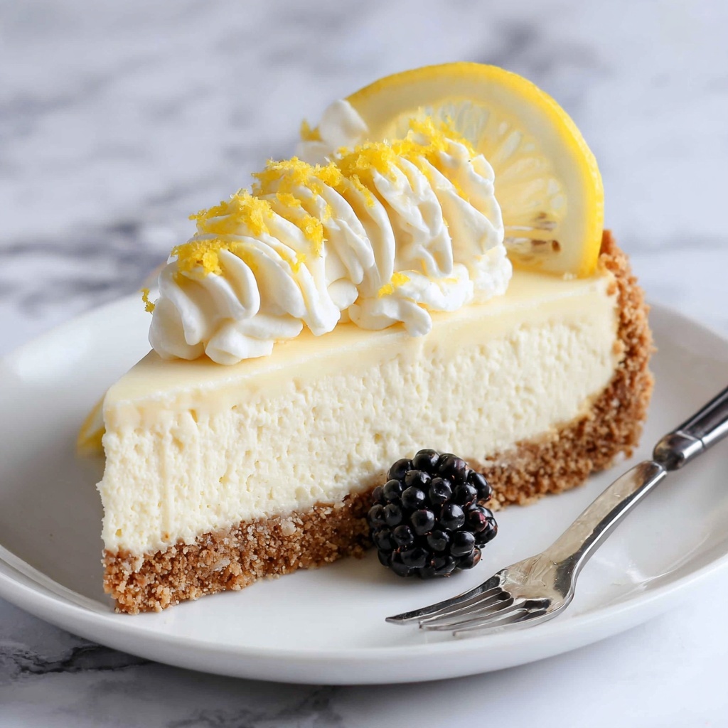 No-Bake Lemon Cheesecake Recipe - Recipe Image