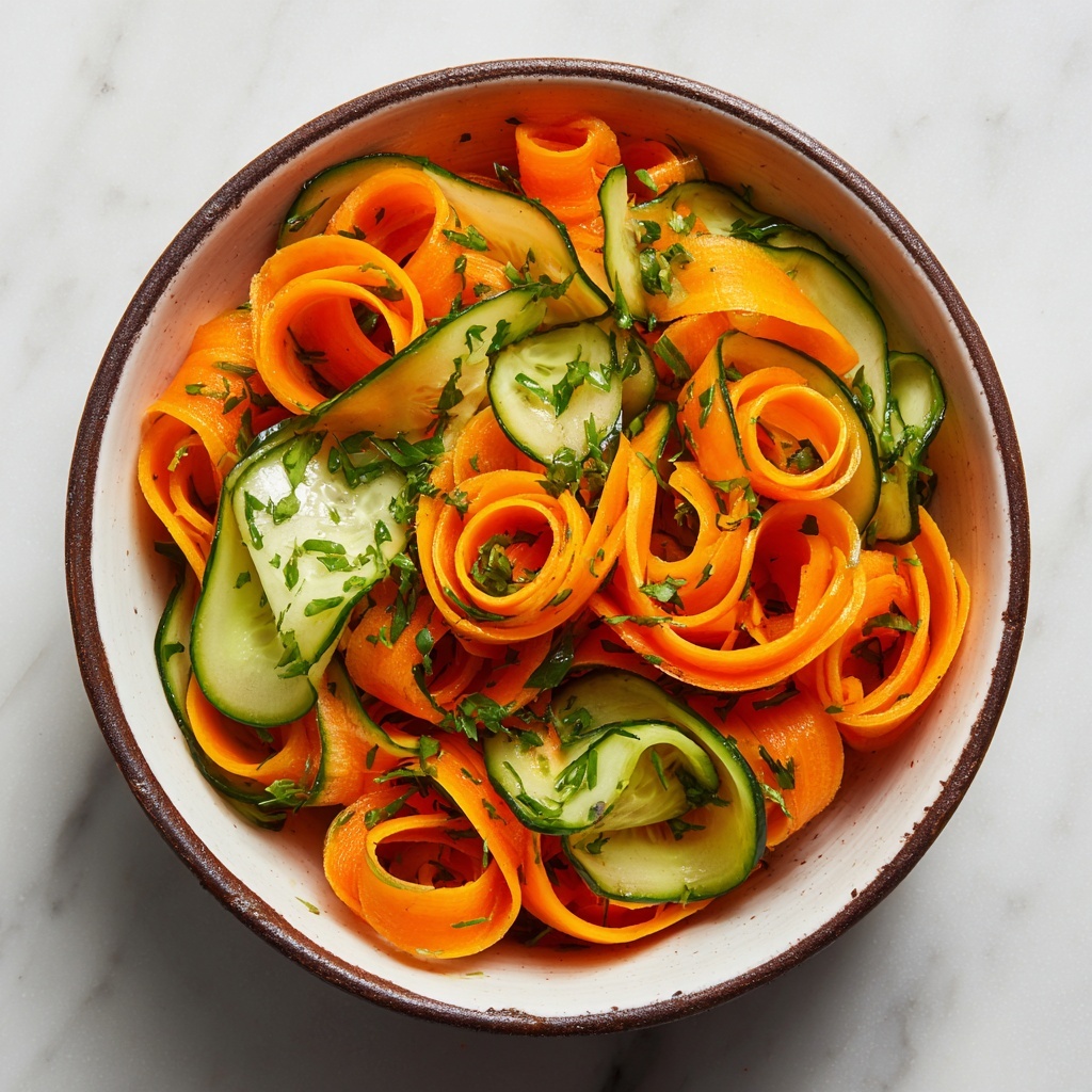 Cucumber Carrot Salad with Tangy Honey Dressing Recipe - Recipe Image
