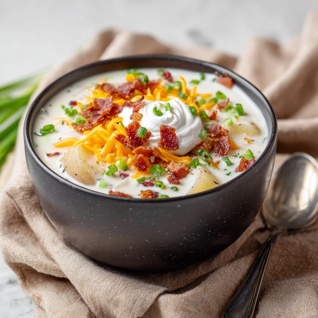 Crockpot Loaded Potato Soup Recipe - Recipe Image