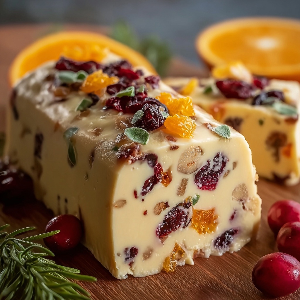 Orange Cranberry Cheese Log Recipe - Recipe Image