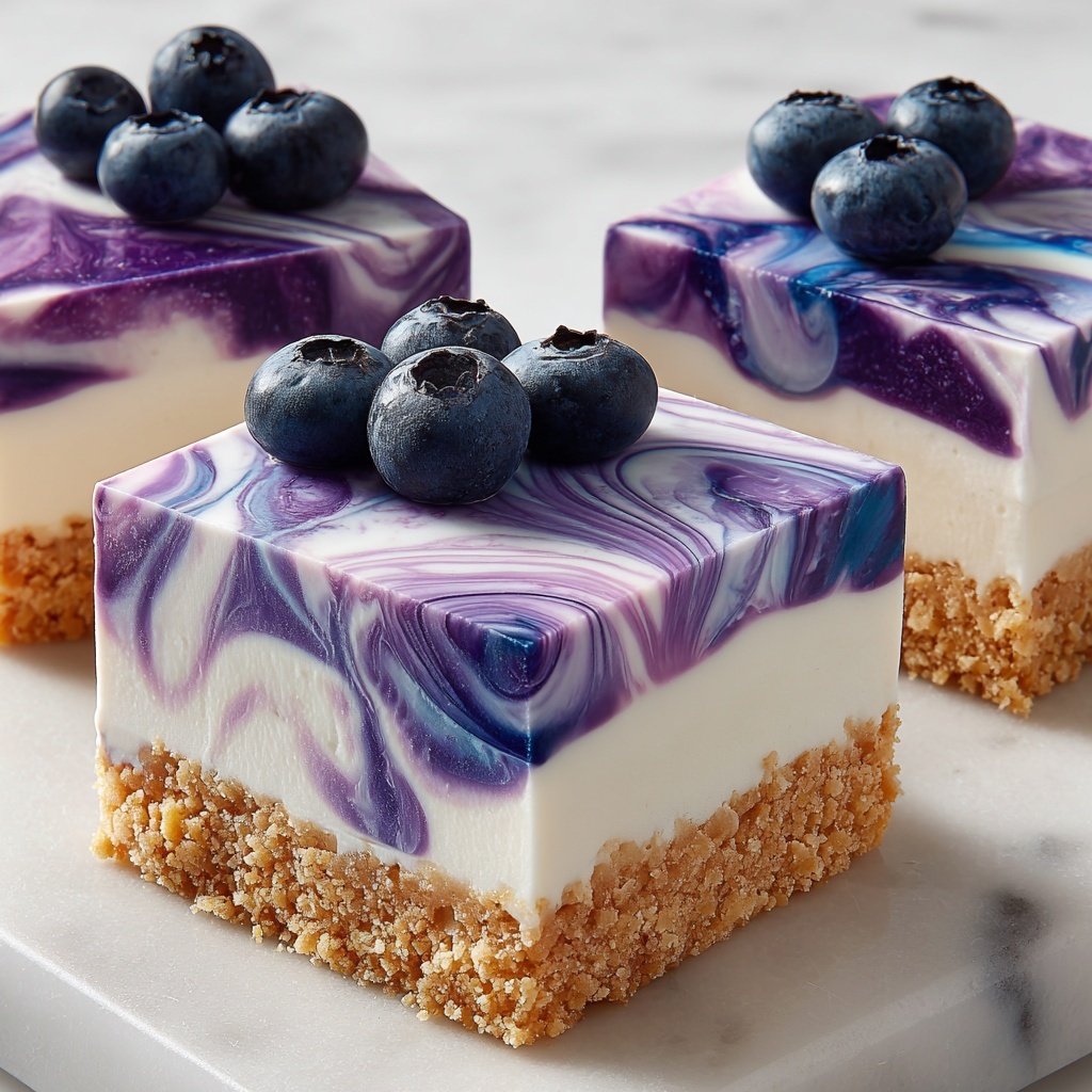 Keto Blueberry Cheesecake Bars Recipe - Recipe Image