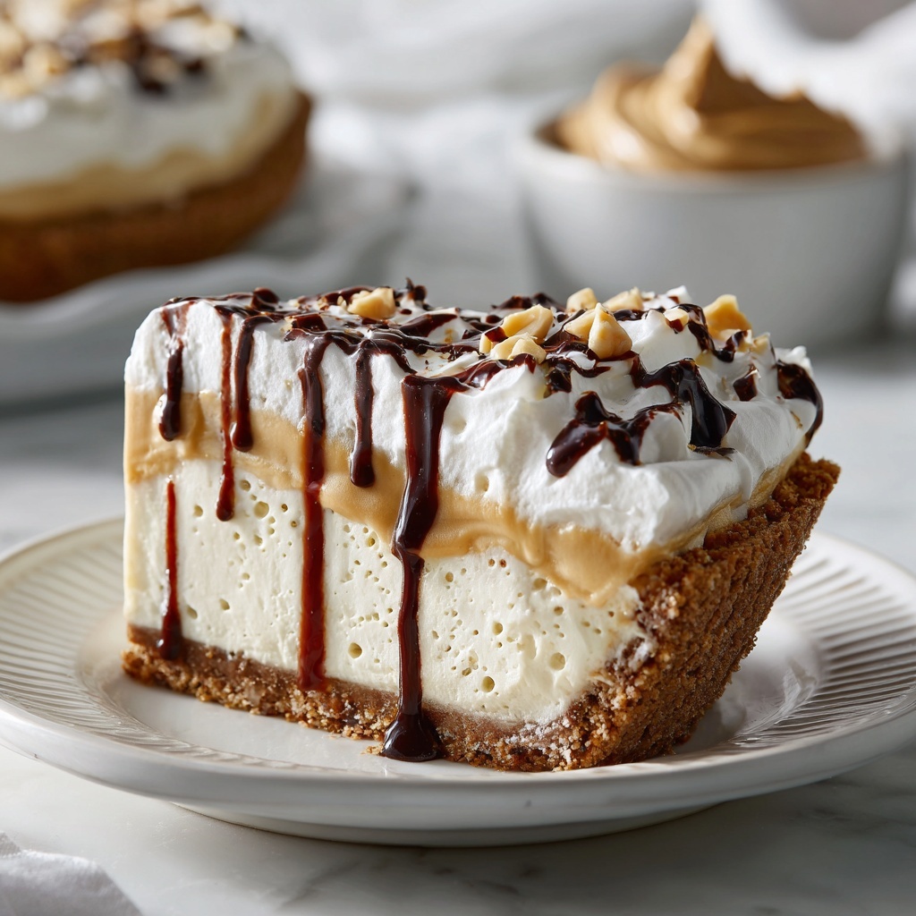 No Bake Peanut Butter Pie Recipe - Recipe Image