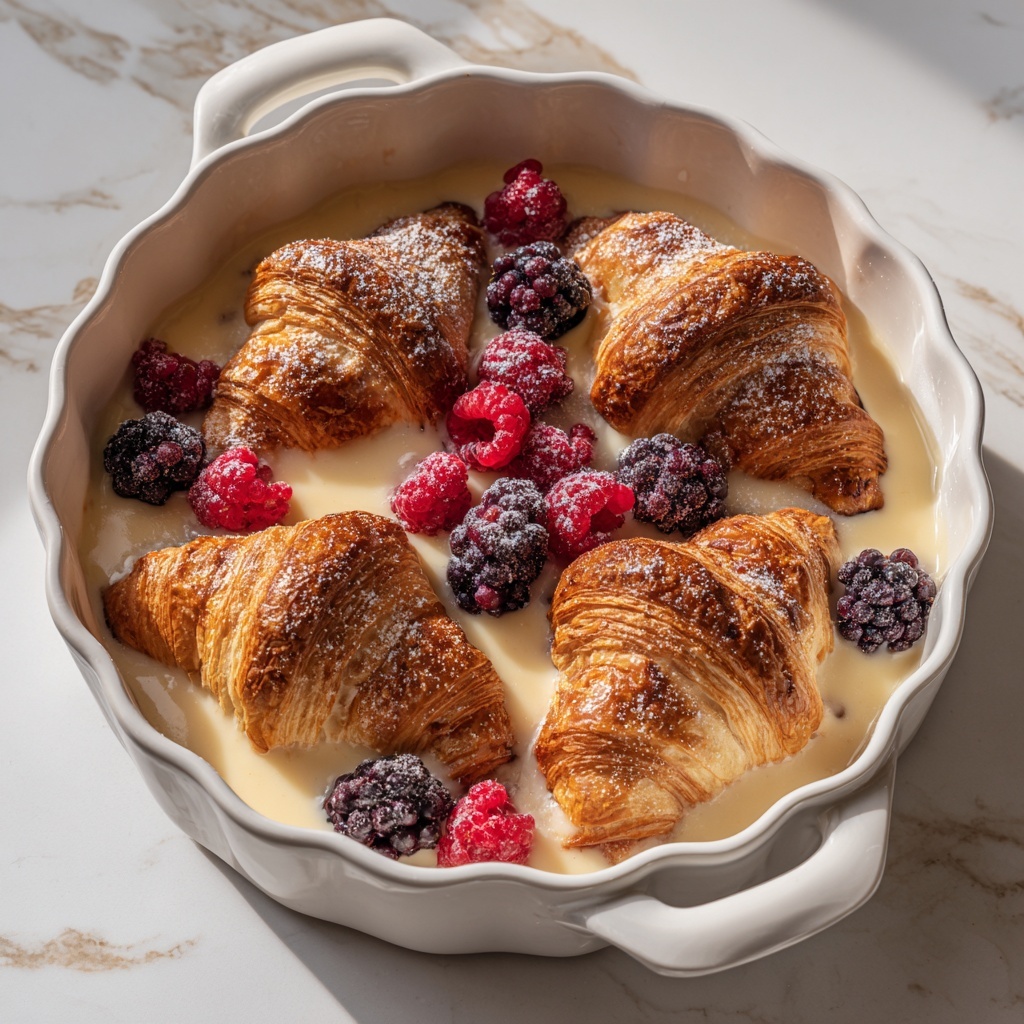 Berry Croissant Breakfast Bake – Easy 25-Minute Delight Recipe - Recipe Image