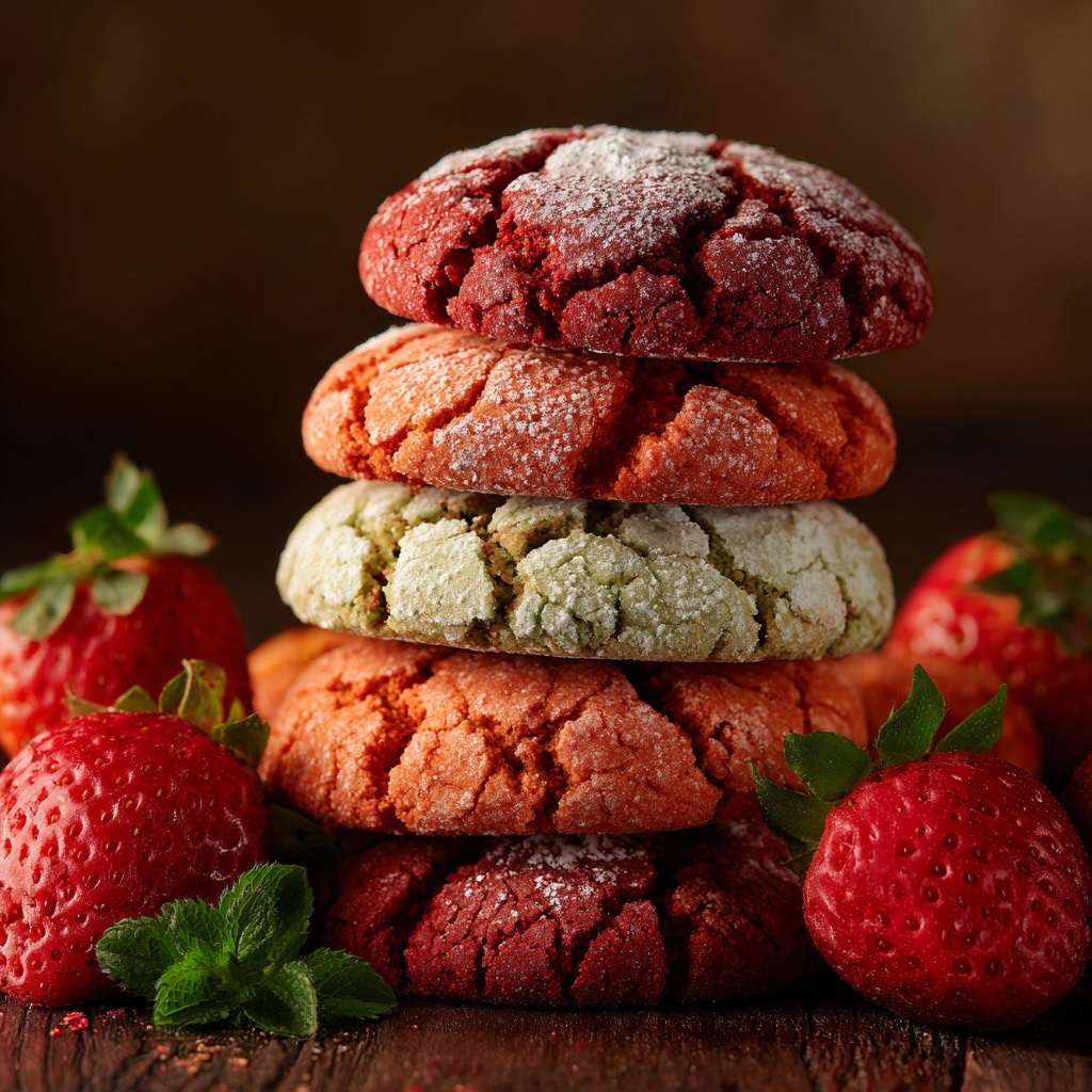 Strawberry Sugar Cookies with Sparkling Strawberry Sugar Recipe - Recipe Image