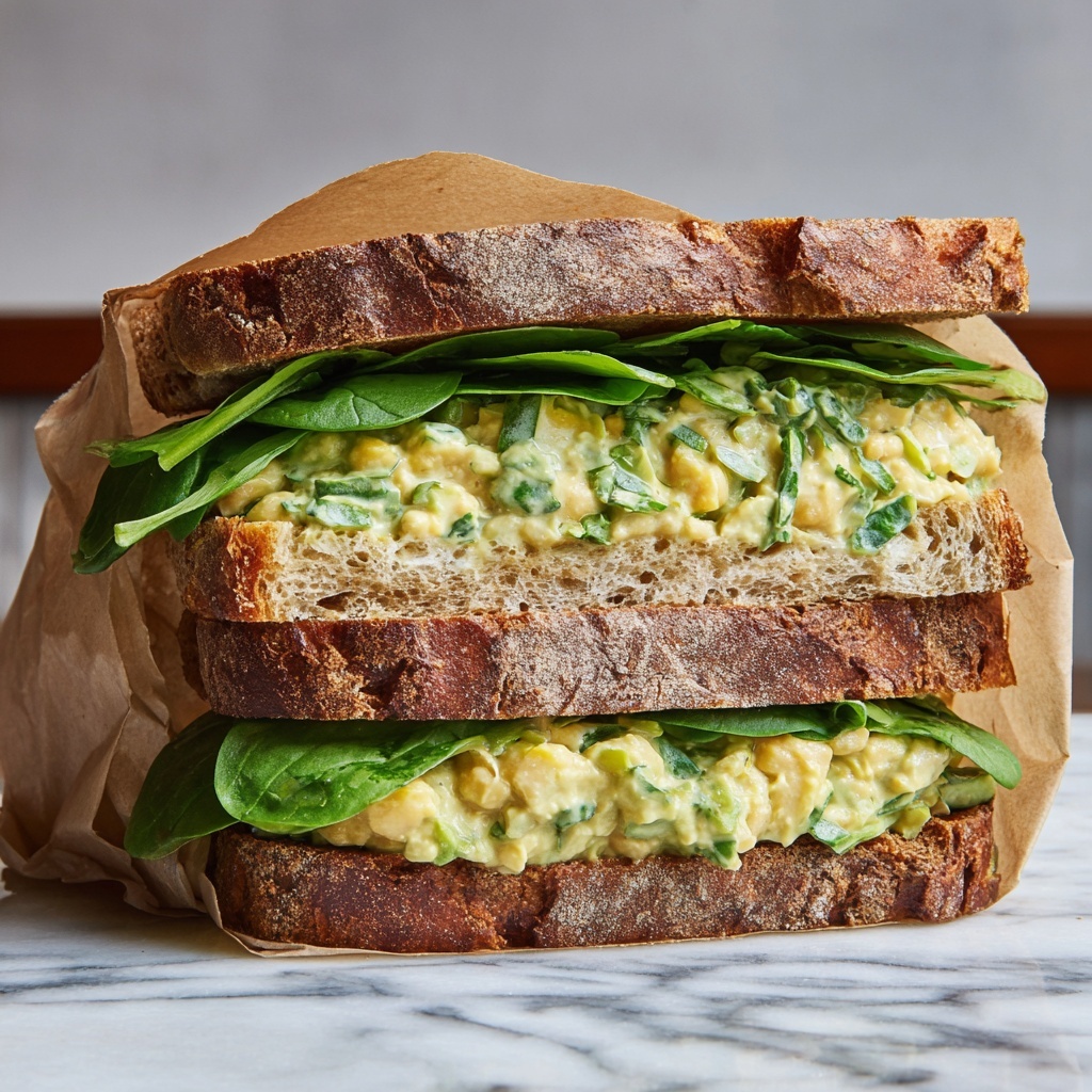 Blistered Shishito Pepper Chickpea Salad Sandwich Recipe - Recipe Image