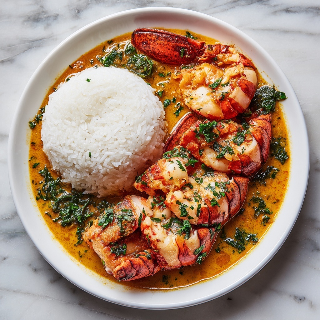 Coconut Curry Lobster with Jasmine Rice Recipe - Recipe Image