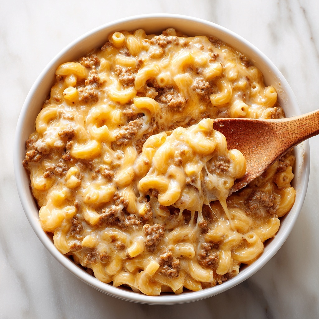 Cheesy Hamburger Skillet (Homemade Hamburger Helper) Recipe - Recipe Image