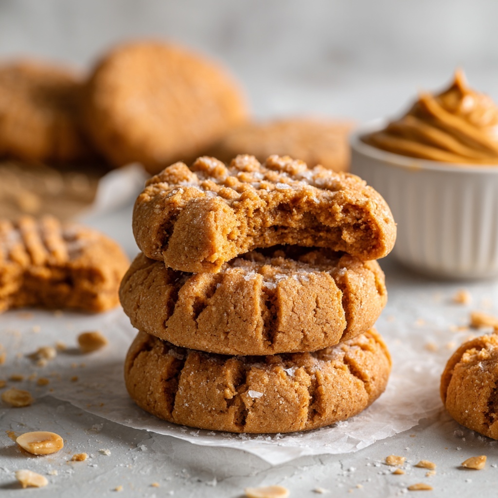 3 Ingredient Peanut Butter Cookies Recipe - Recipe Image